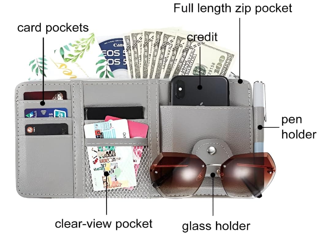 Car Sun Visor Organizer