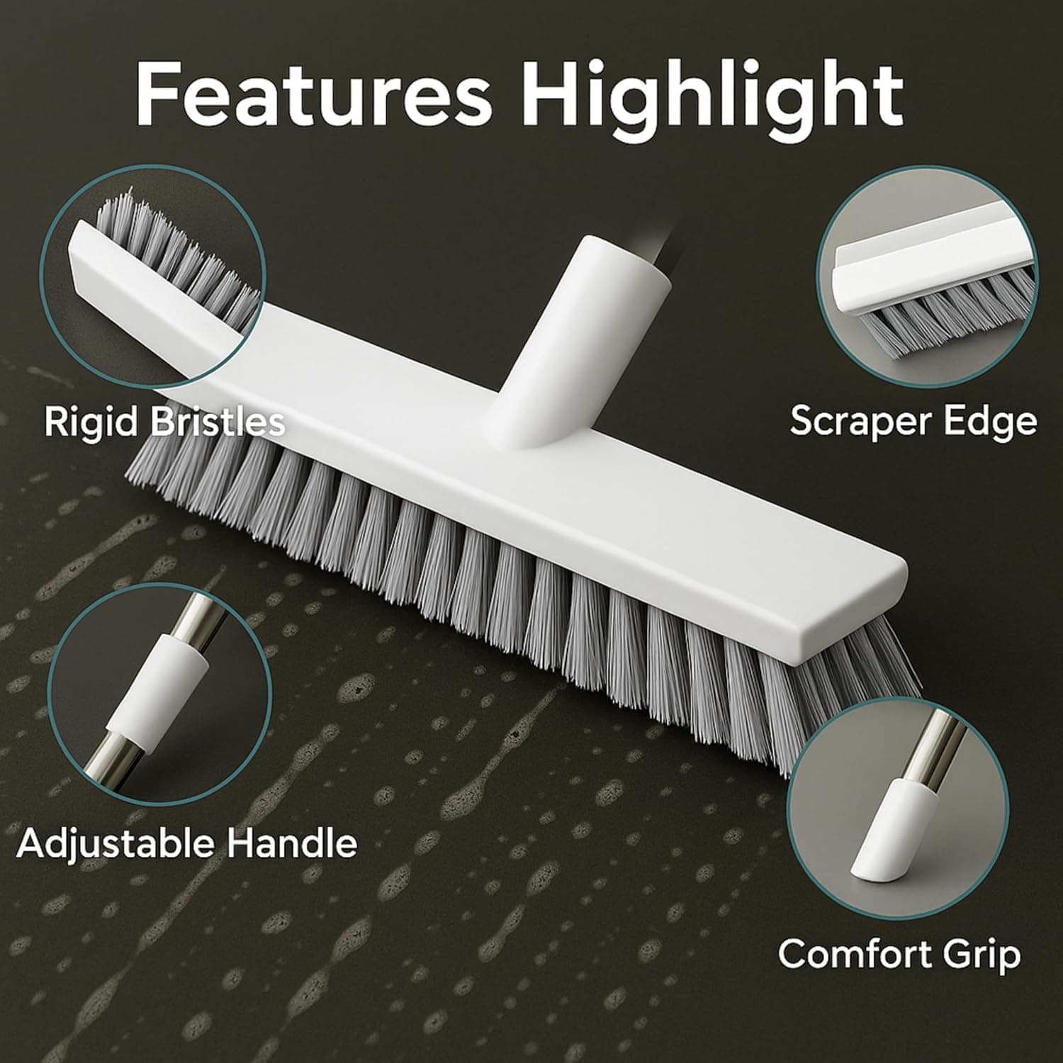 2 In 1 Bathroom Cleaning Brush