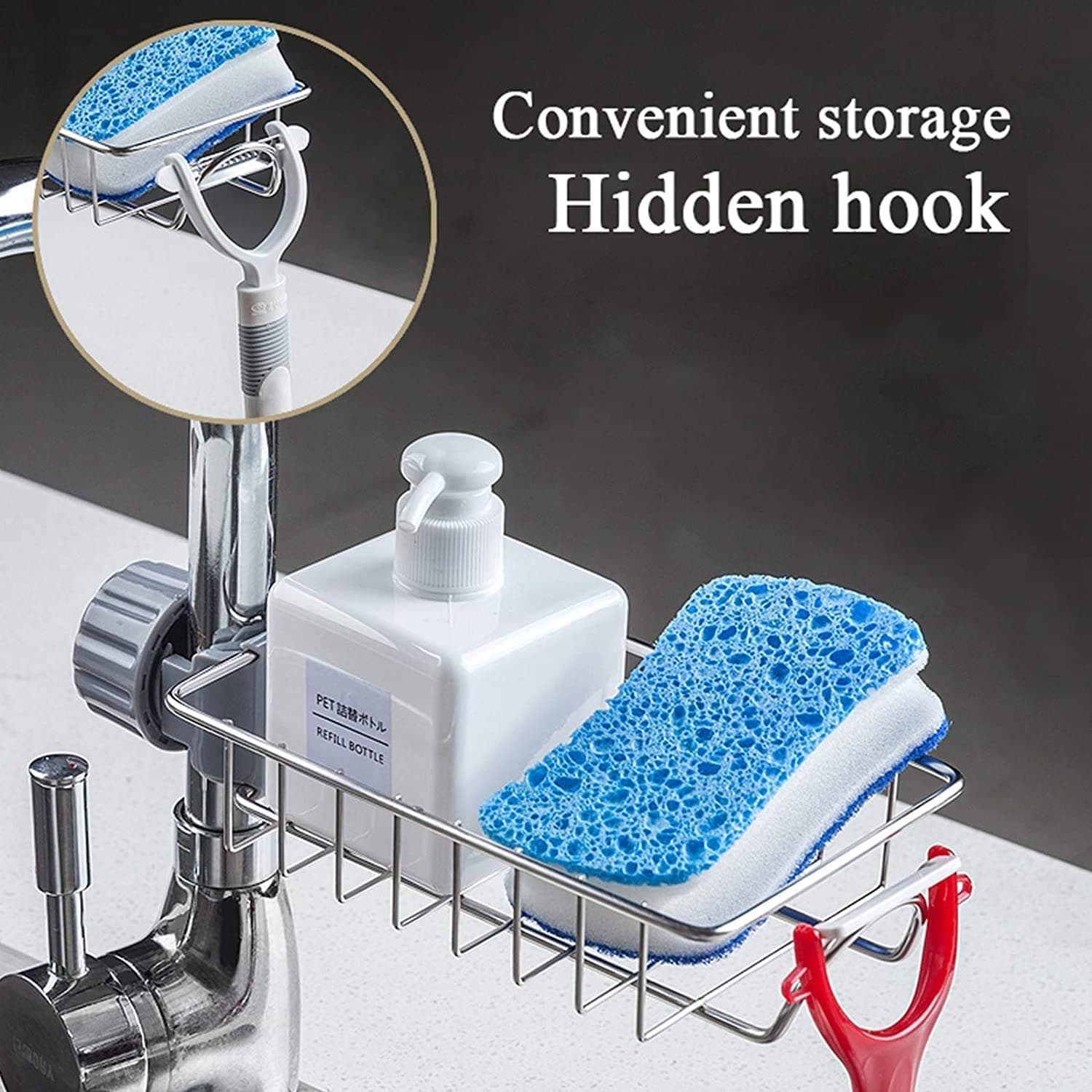 Kitchen Sink Faucet Sponge Holder